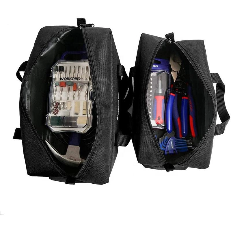 2 pcs 도구 토트 백 지퍼 클로저 주최자 토트 도구 가방