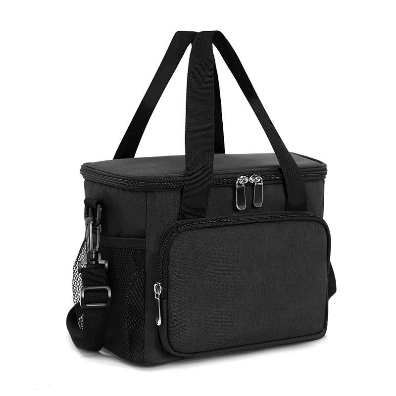 대용량 디자이너 점심 가방 아이스 팩 쿨러 절연 패브릭