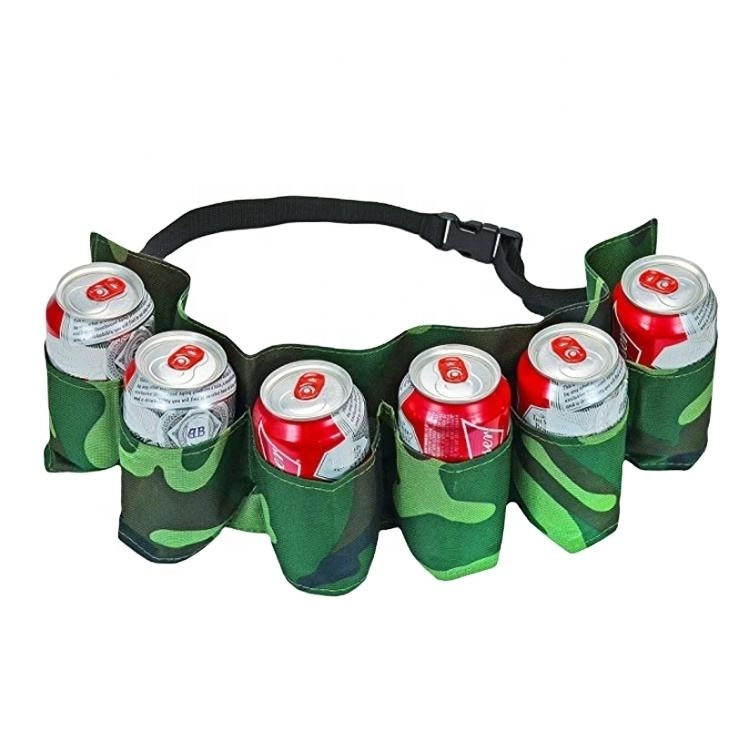 6 팩 캔 소다 맥주 벨트 허리 가방