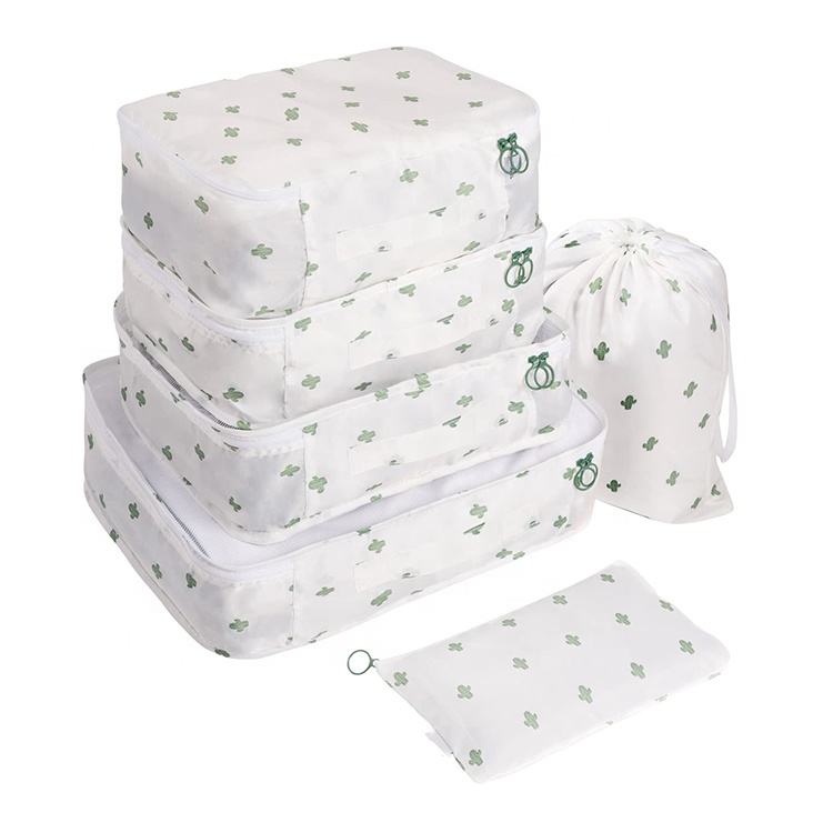 방수 여행  6 팩 세트 신발 보관  캠핑 확장형 경량  포장 큐브