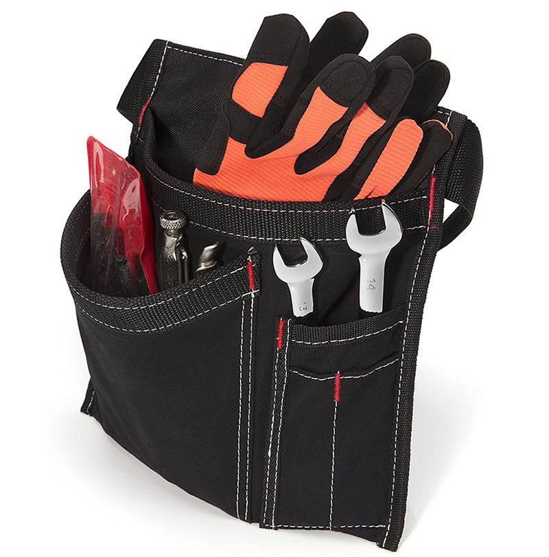 5 포켓 도구 벨트 파우치, 화가, 목수, 건축업자를 위한 내구성 캔버스 원예 작업 허리 도구 가방
