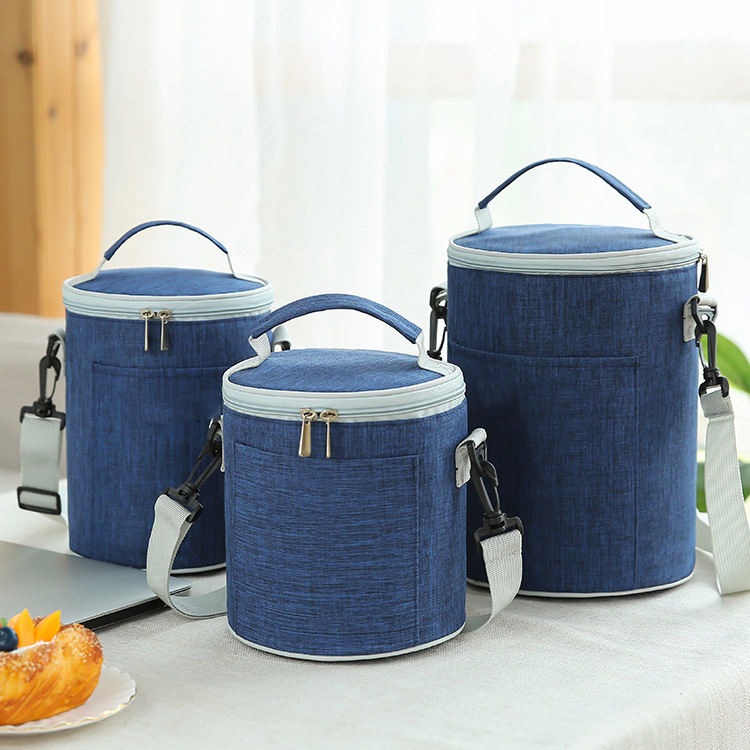  점심 냉각기 에코 절연 아이스 백고품질 누출 방지 라운드 열 소프트 백