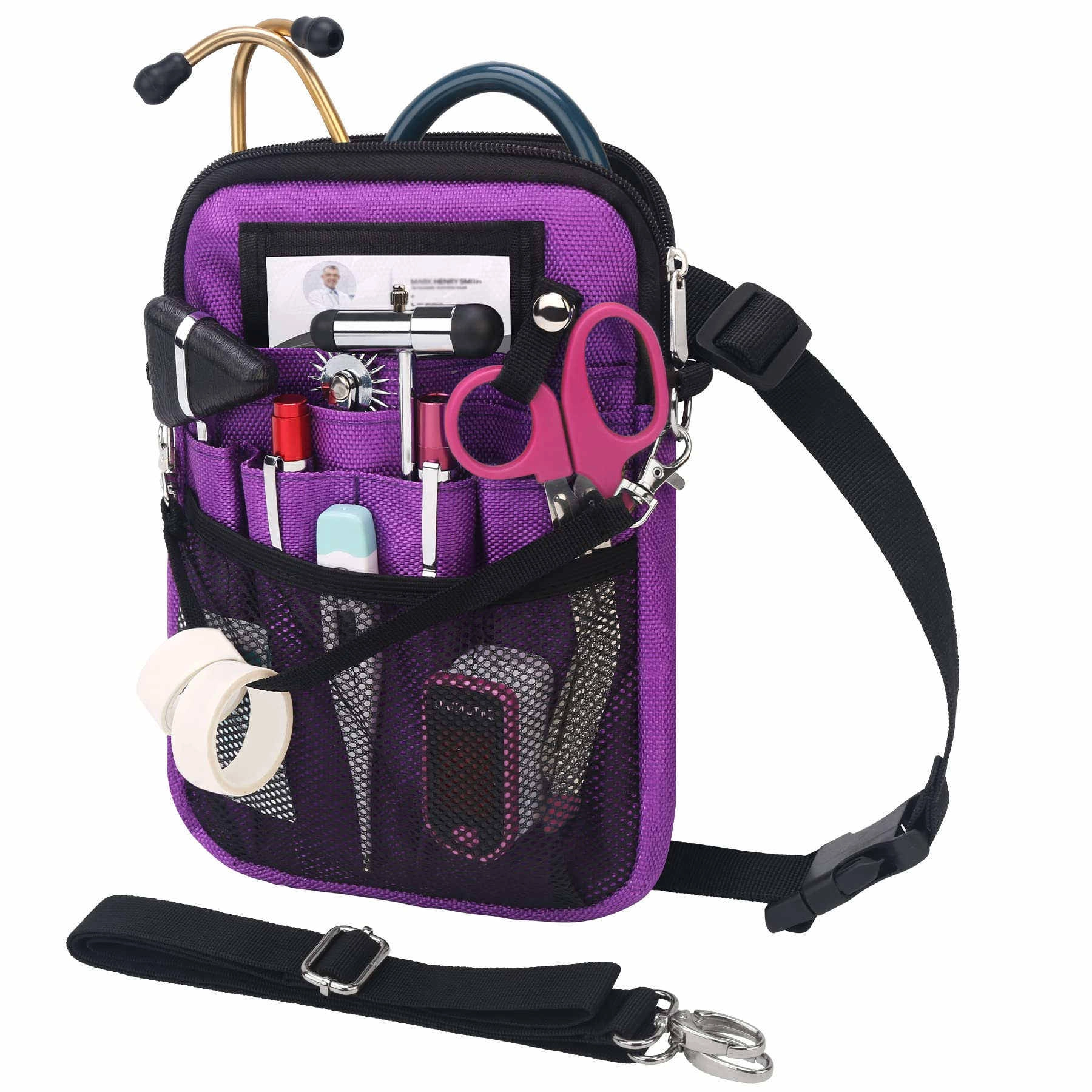 청진기를 위한 실용적인 저장을 가진 도매 의학 부대 간호사 허리 주머니 조직자