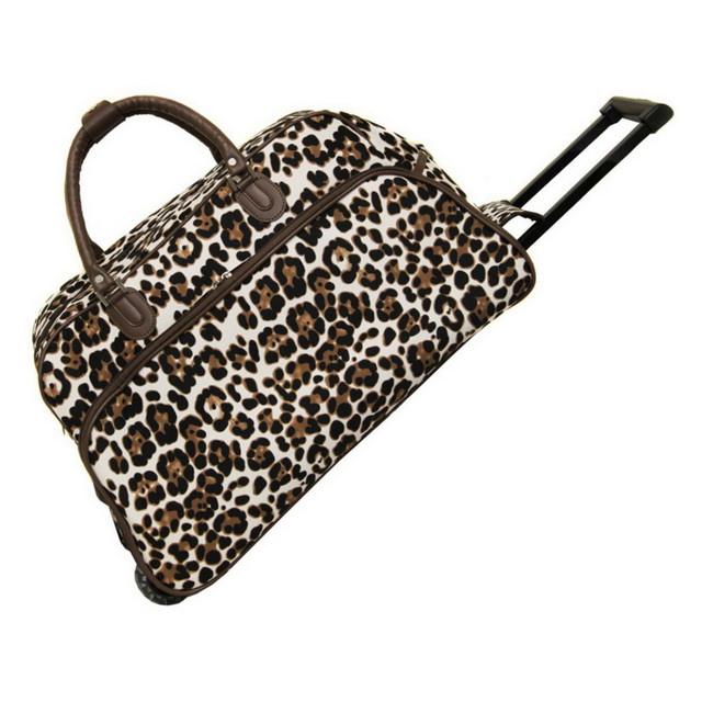 다색 올 시즌 사용자 지정 전체 인쇄 21인치 22' 여성은 롤링 더플 트롤리 가방을 계속 사용합니다.