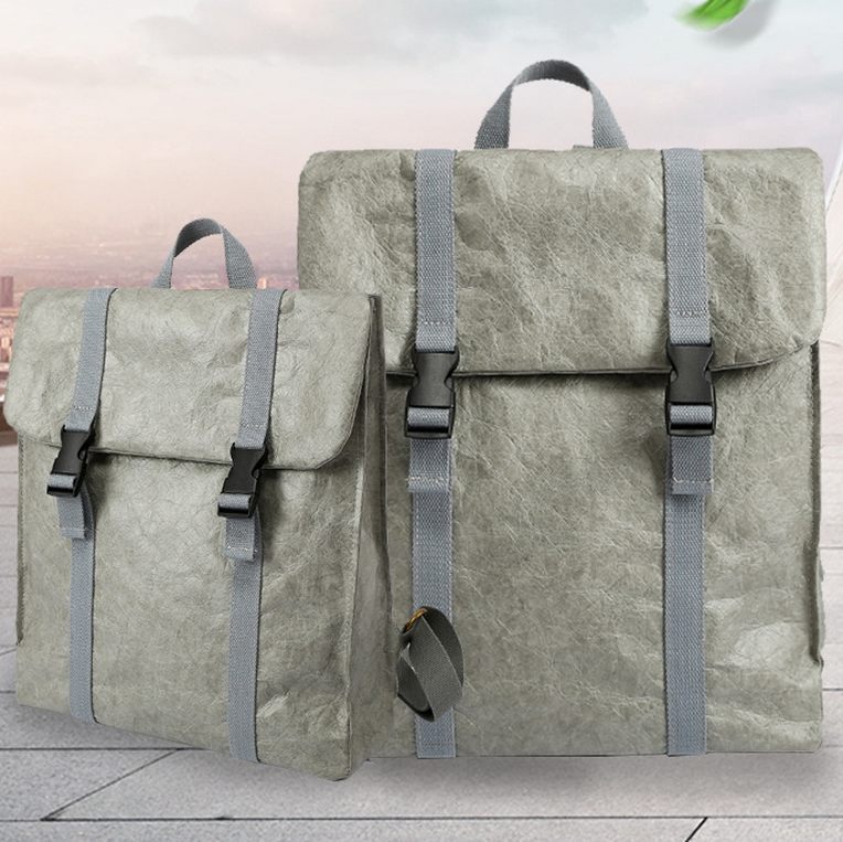 도매 환경 친화적인 빨 수 있는 종이 책가방 유행 롤탑 배낭