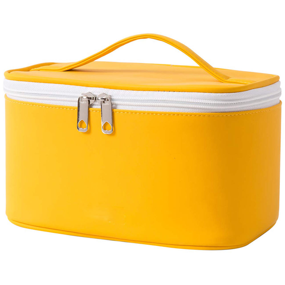 지퍼 방수 PU 가죽 여행 뷰티 메이크업 휴대용 화장품 가방 