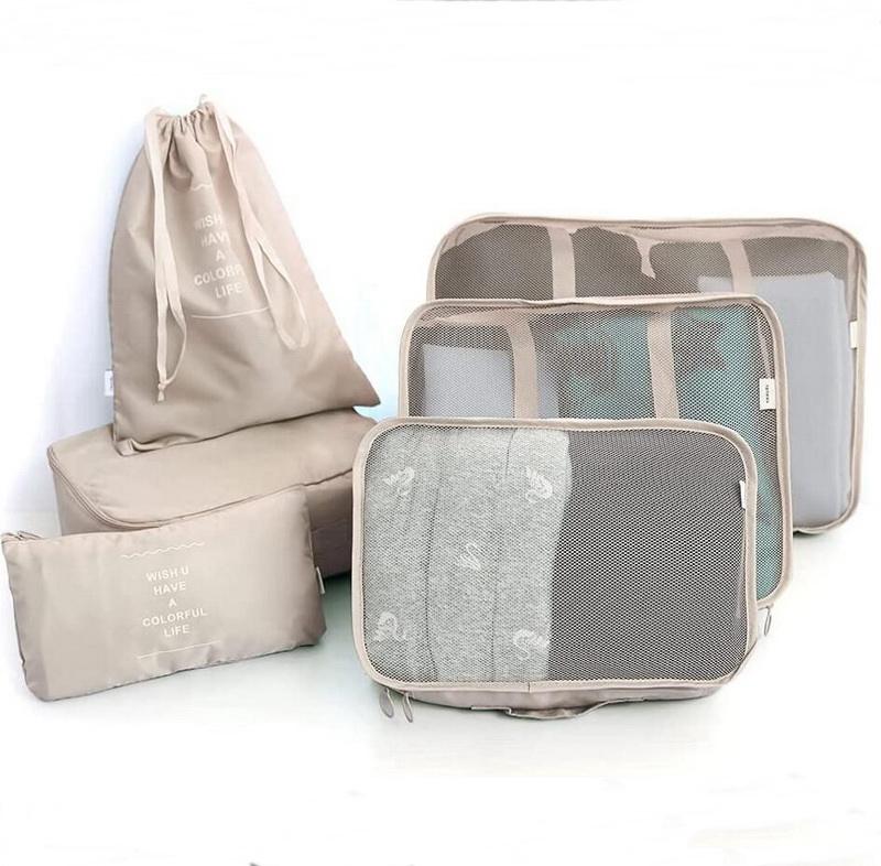 고품질 방수 대형 여행 압축 세트 수하물 포장 큐브