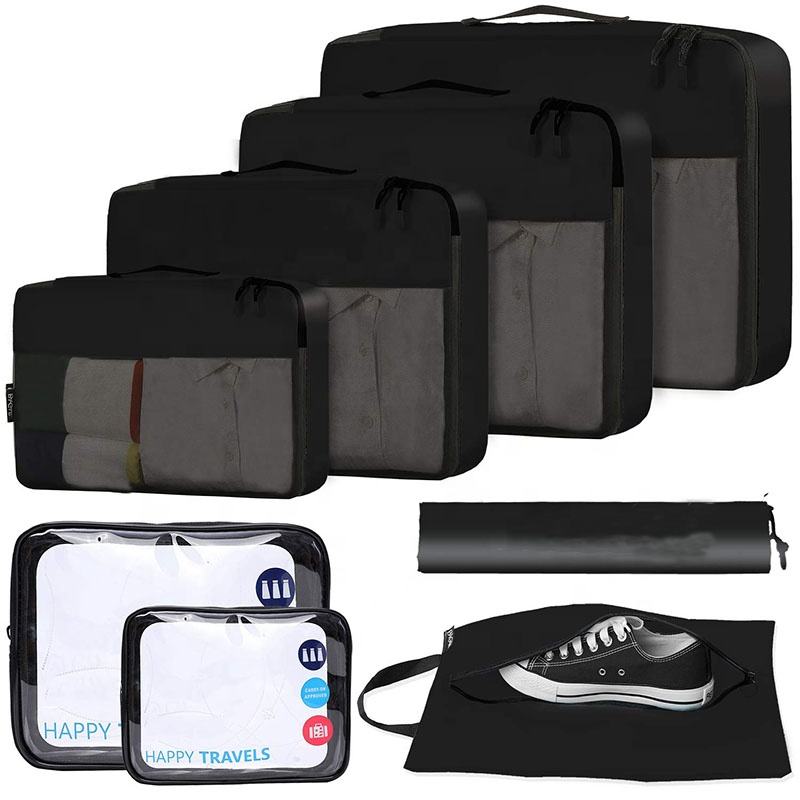 경량 압축 천 속옷 가방 액세서리 보관 세트 8  포장 큐브 