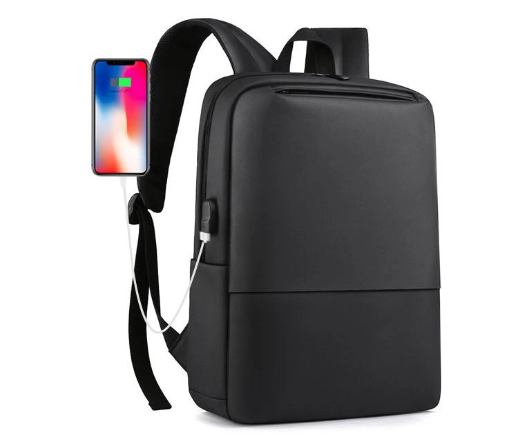 USB 위탁 항구를 가진 유행 까만 노트북 컴퓨터 책가방