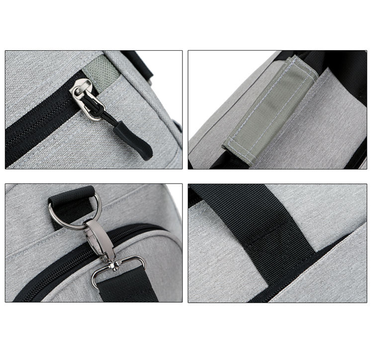 재생된 주문 로고 튼튼한 여행 남자 신발 격실을 가진 체육관 더플 백을 스포츠하십시오