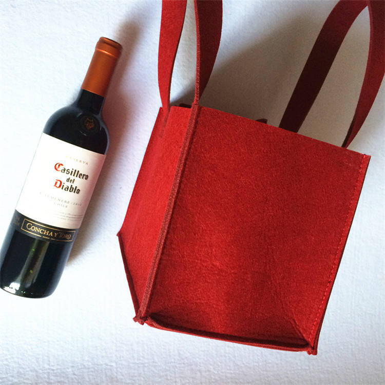 고품질  6 병 펠트  와인 선물 가방