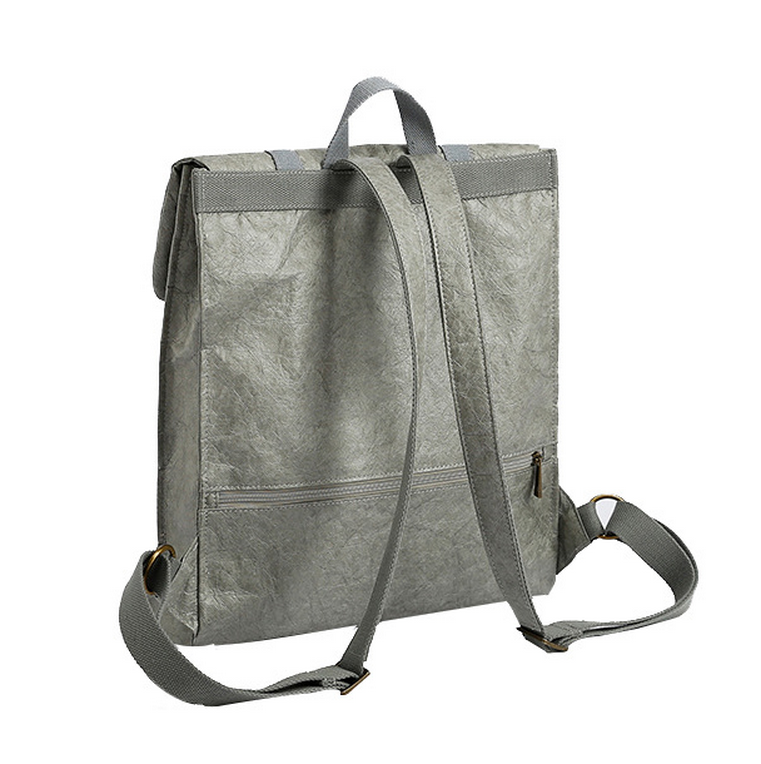 도매 환경 친화적인 빨 수 있는 종이 책가방 유행 롤탑 배낭