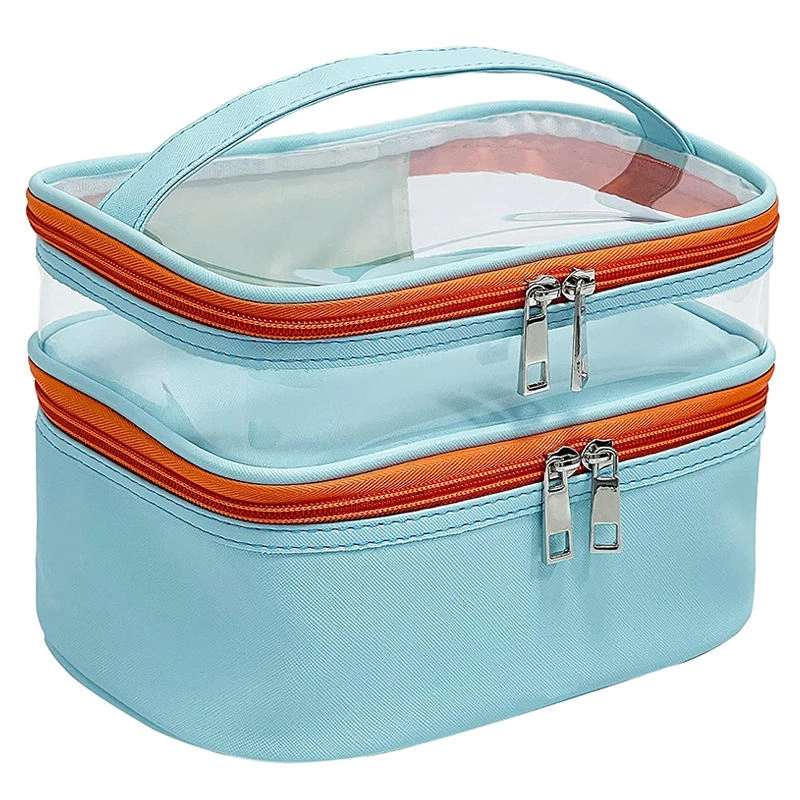 휴대용 명확한 화장품 저장 가방