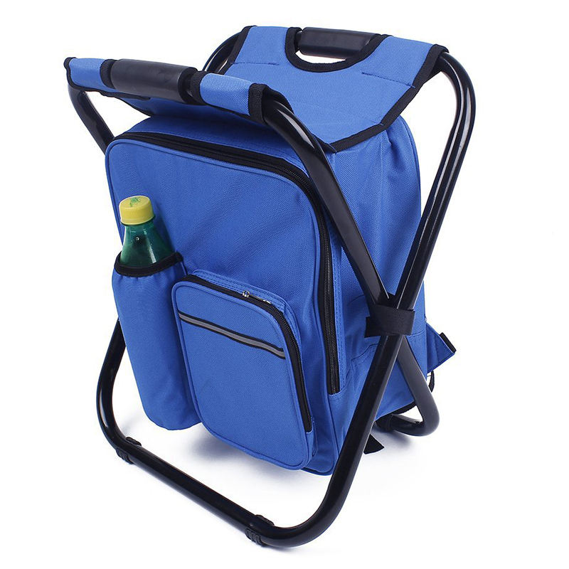의자가 있는 접이식 낚시 쿨러 백팩