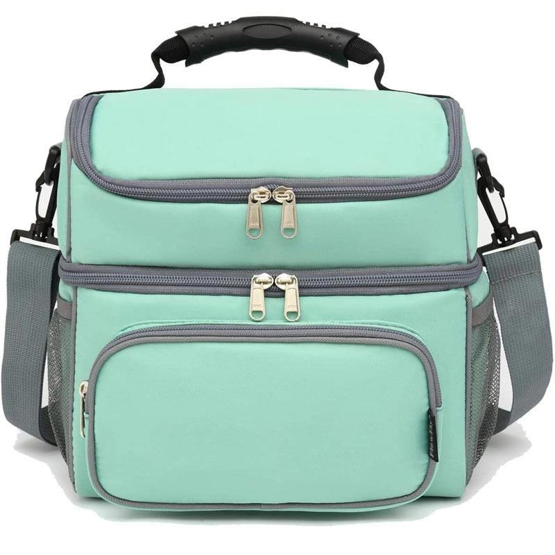 야외 하이킹 피크닉 옥스포드 그린 누출 방지 쿨러 백