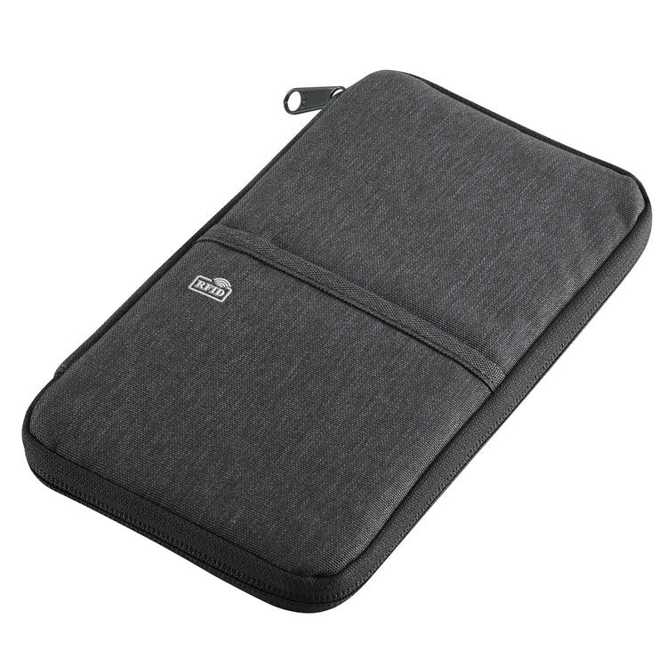 은행 카드 소지자 RFID 차단 여권 여행 지갑 문서 