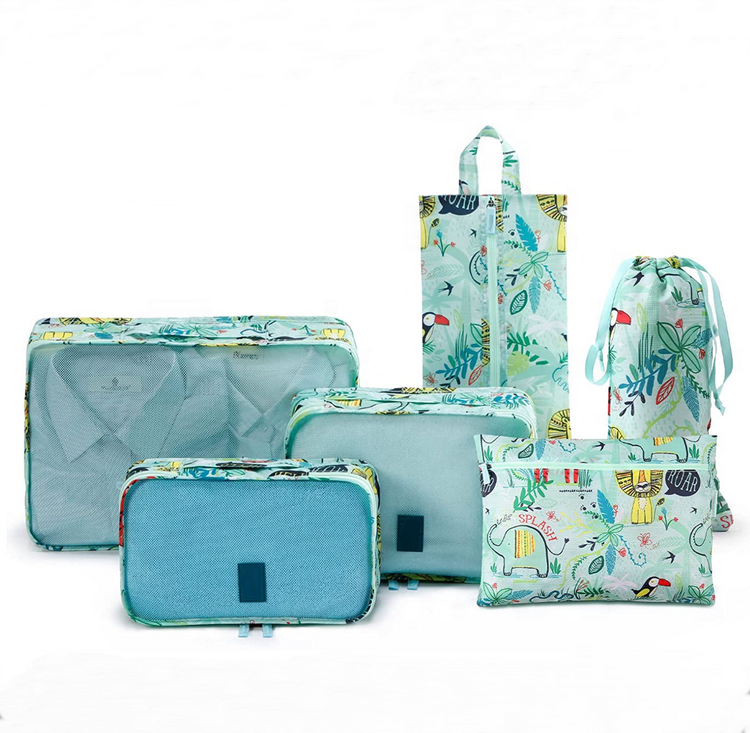 맞춤형 인쇄 패턴 경량 여행 수하물 포장 큐브