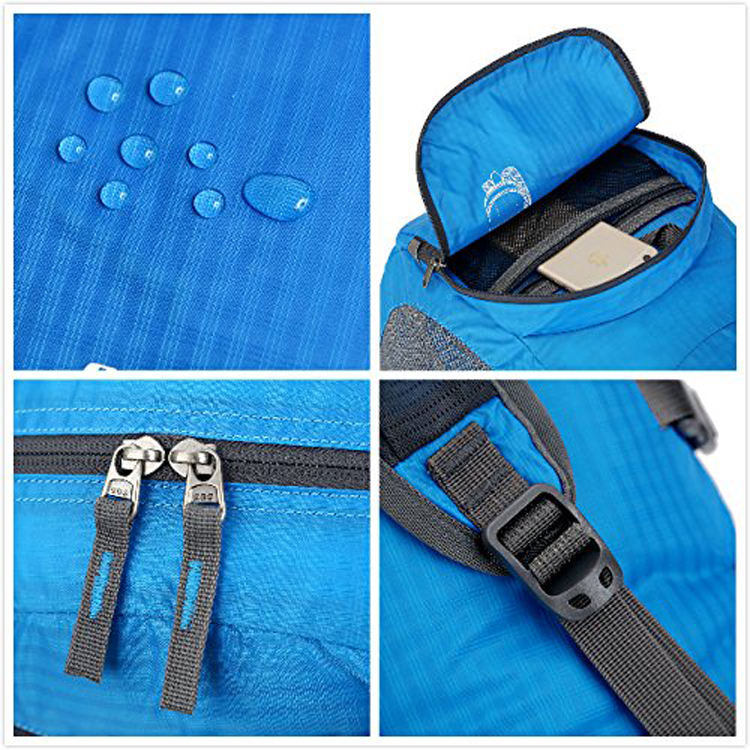 초경량 접이식 패커블 백팩, 내구성이 뛰어난 하이킹 데이팩