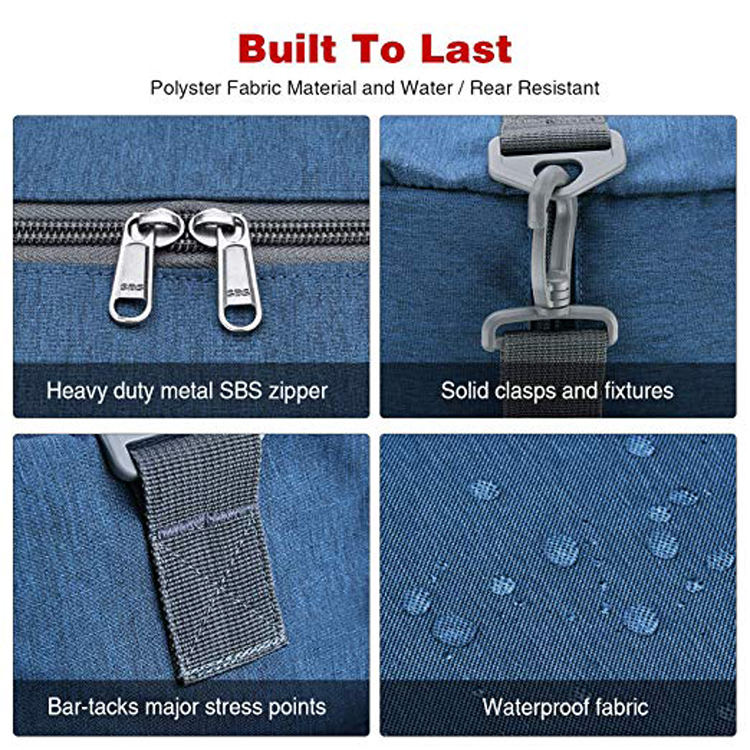 대형 접이식 방수 위켄더 의류 개인 상표 기본 여행용 더플 백