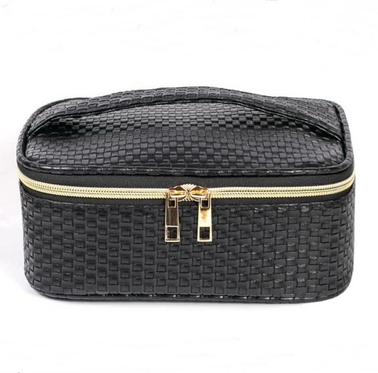 우아한 레이디 여행 PU 가죽 세면 용품 화장품 가방 