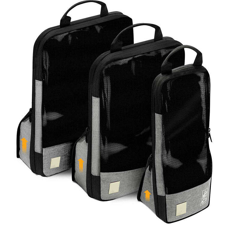 여행용 포장 정리함 압축 가방 파우치 확장 가능한 큐브