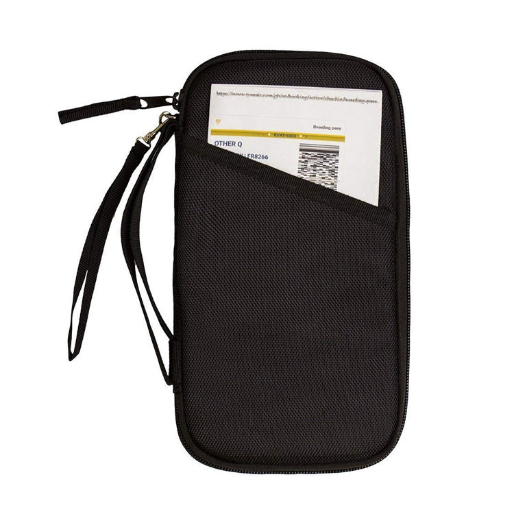  여행 지갑 여권  신용 카드 티켓 문서 가방