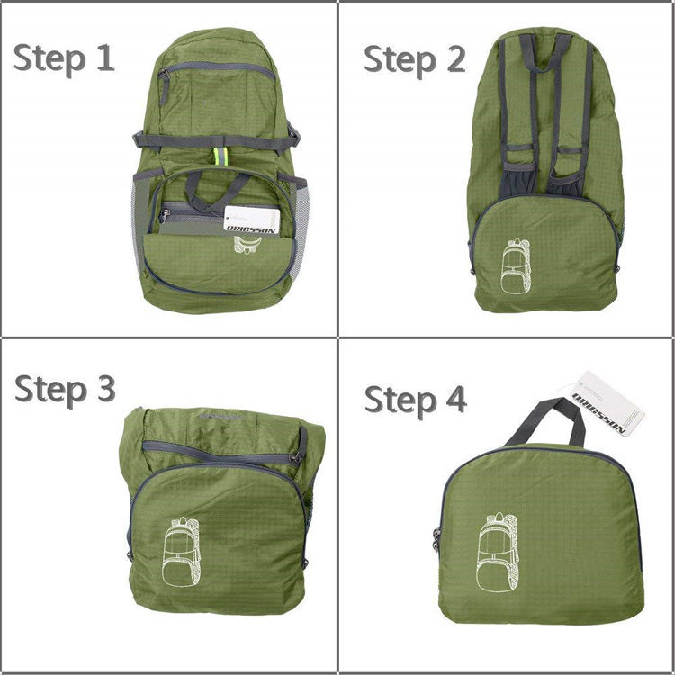 초경량 접이식 패커블 백팩, 내구성이 뛰어난 하이킹 데이팩