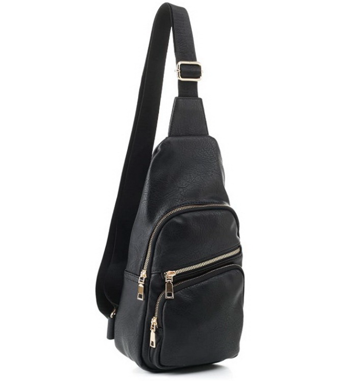 단일 어깨 끈이있는 다기능  PU  슬링 크로스 바디 사첼 백