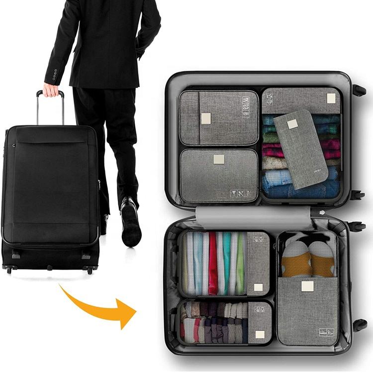 수하물 압축 포장 큐브 다기능 정리 파우치 시스템 