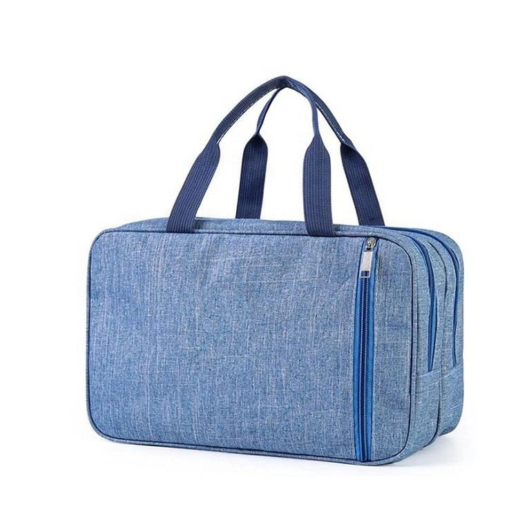 큰 공간 휴대용 손잡이 화장품 젖은 구획 세면 용품 가방