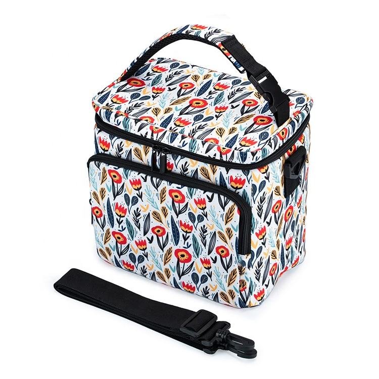 친환경 3 포켓 절연 캔 홀더 접을 수있는 아기 모유 냉각기 가방