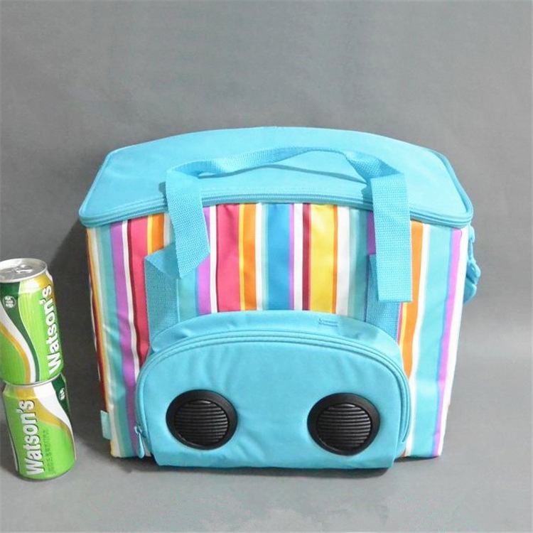 유행 열 주문 인쇄 음식  스피커를 가진 소풍 가방