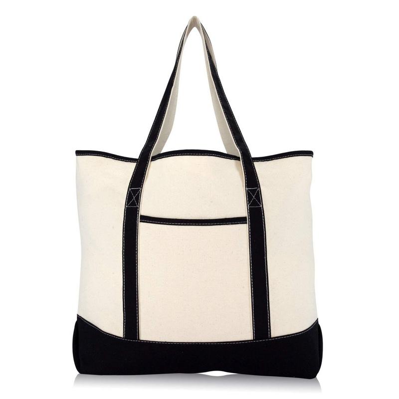 패션 빈티지 대용량 캔버스 쇼핑 어깨 가방 토트 백 주머니