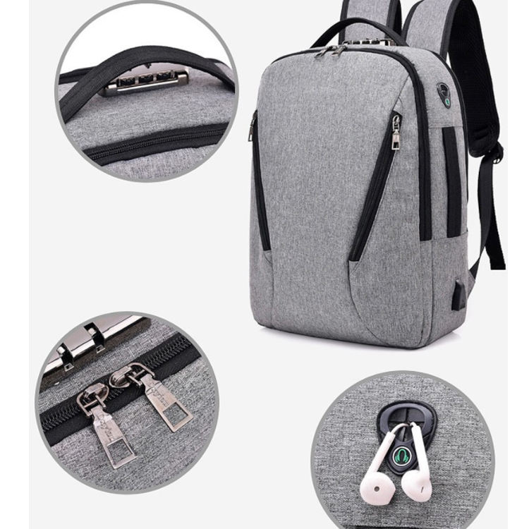 Usb 위탁 항구를 가진 물 저항하는 똑똑한 스포츠 책가방/비밀번호 자물쇠로