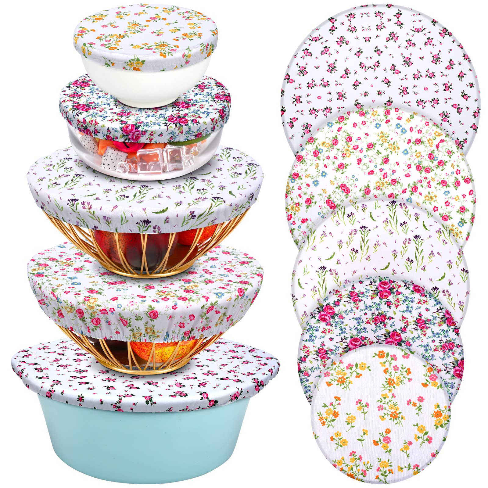  꽃 스타일 탄성 식품 저장 커버 면화 빵 커버 식품, 과일