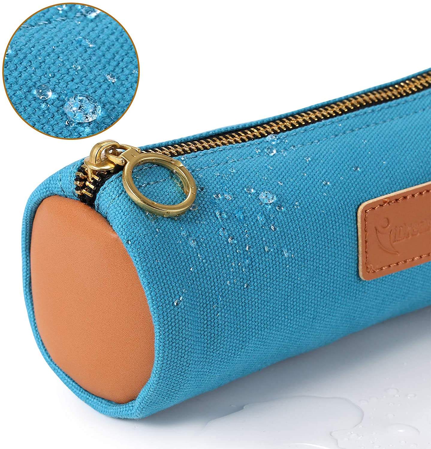 맞춤형 연필 가방 내구성 필통 가방, 황동 지퍼, 색상 디자인 - 노란색 연필 가방