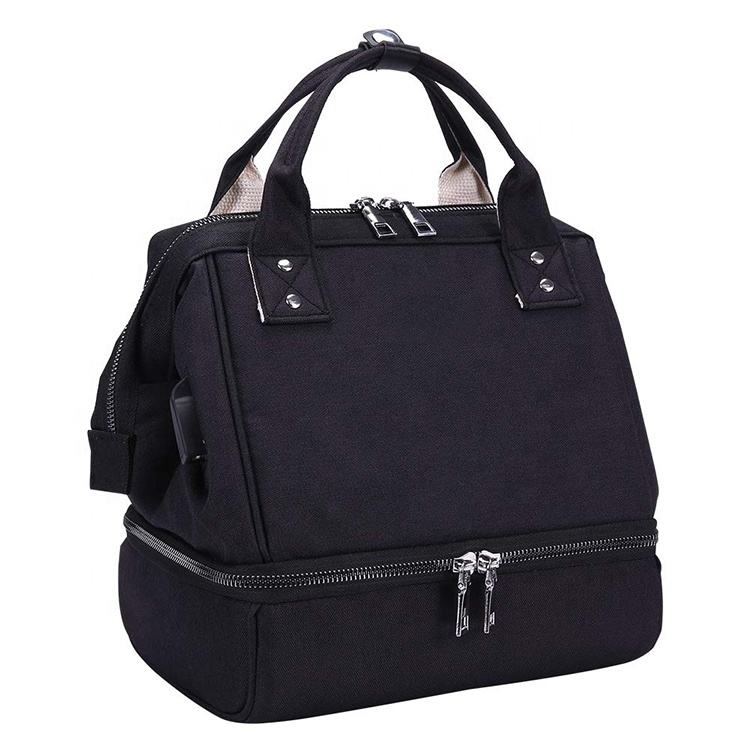 뜨거운 판매 접는 더블 레이어 모유 저장 쿨러 야외 병 유방 펌프 가방