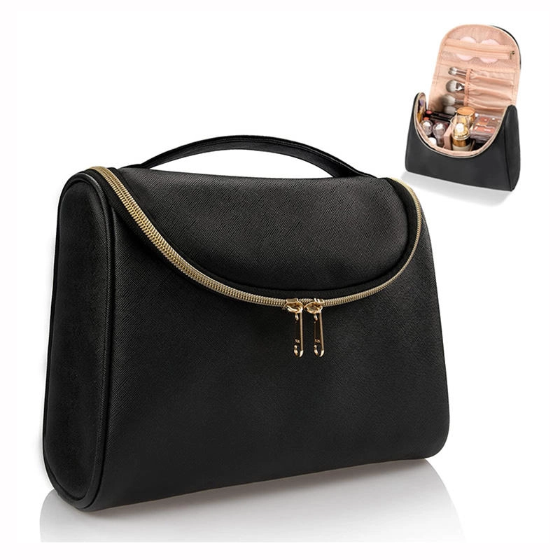 럭셔리 패션 PU 가죽 여행 세면 용품 가방