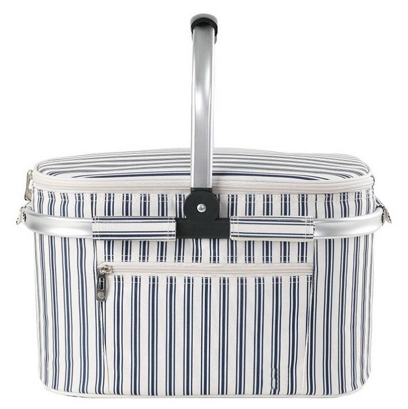  방수 식품 열 절연 접이식 야외 피크닉 가방 쿨러 피크닉 바구니