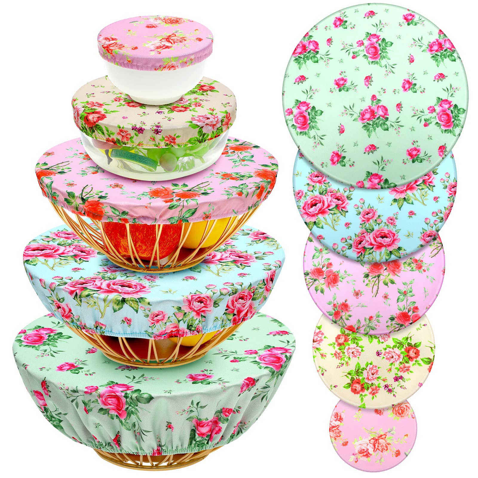 주문 꽃 작풍 재사용할 수  과일 음식  면화 빵 덮개 뚜껑을커버