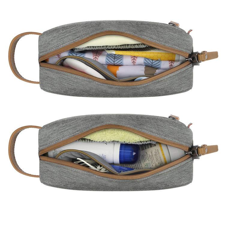 남자와 여자를 위한 메이크업 부대를 여행하는 휴대용 작은 세면용품 조직자