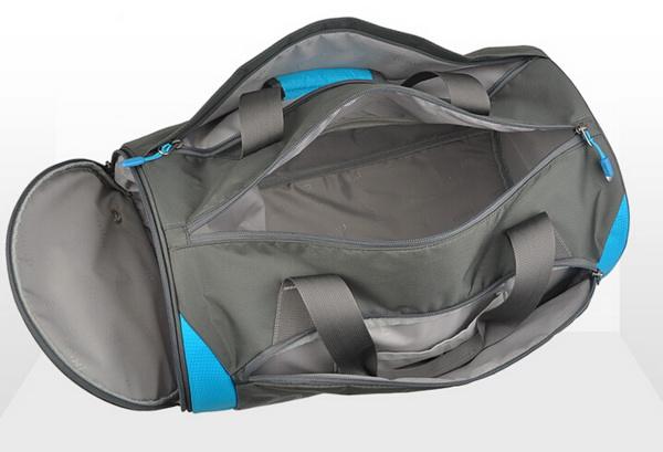 신발 수납공간이 있는 야외 배럴 모양 축구 더플 체육관 가방