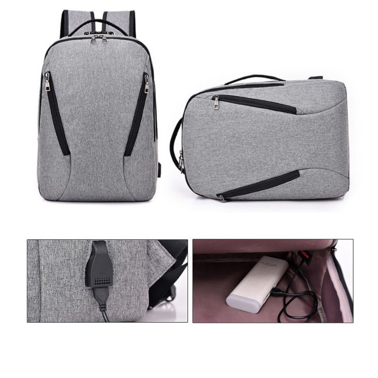 Usb 위탁 항구를 가진 물 저항하는 똑똑한 스포츠 책가방/비밀번호 자물쇠로