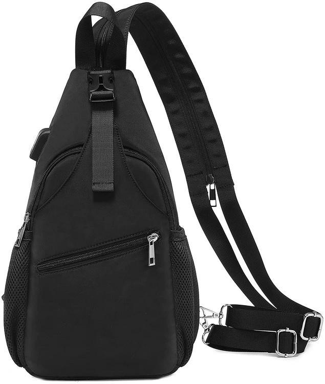 여성을위한 디자이너 미니 스포츠 슬링 도난 방지 가방