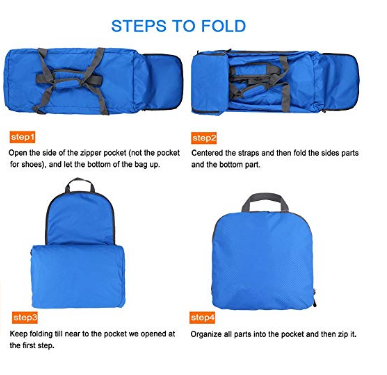 신발 가방으로 접는 방수 경량 접이식 남성 여행 더플 백
