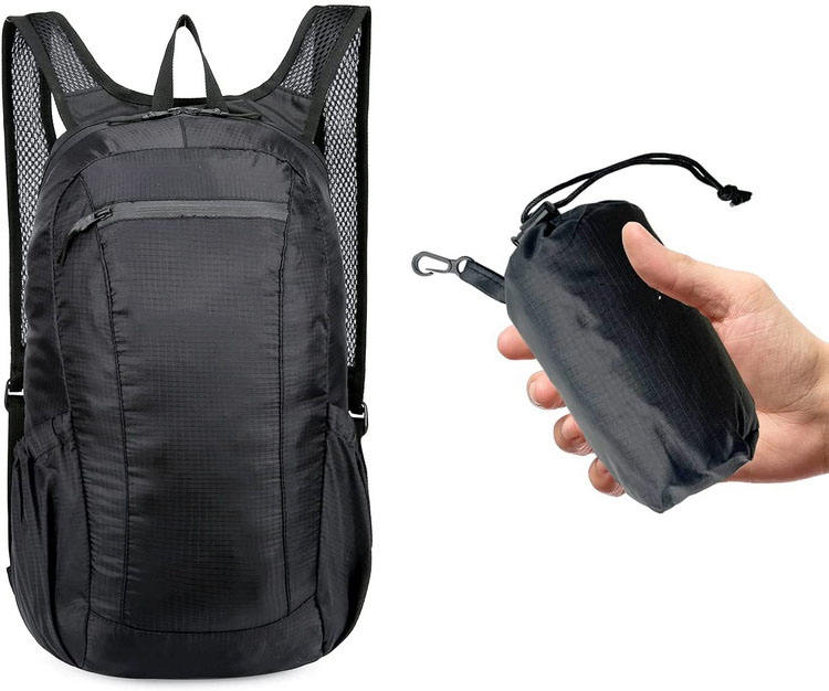 나일론 foldable 책가방 breathable 여행 packable 책가방 배낭