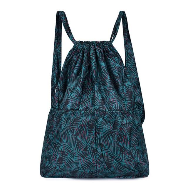 빈티지 Drawstring  대용량 방수 나일론 배낭 어깨 배낭