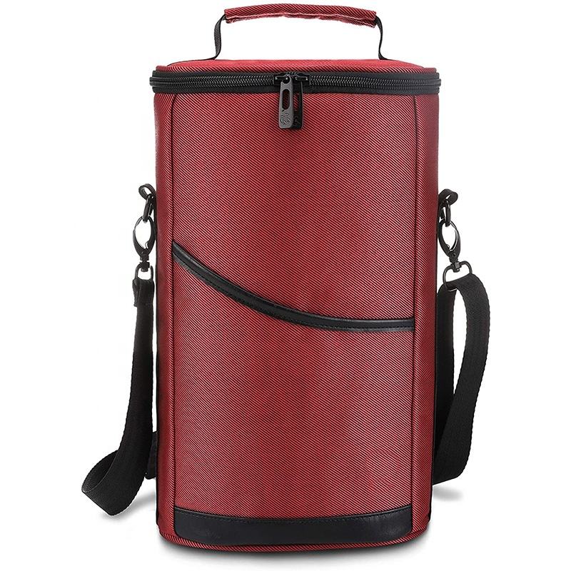 코르크스크류가 있는 고품질 최고의 선물 와인 쿨러 토트 백 