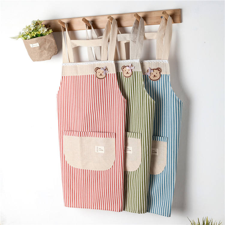 사용자 정의 방수 앞치마 면 인쇄 주방 앞치마 아이 여성 디자이너 요리 앞치마