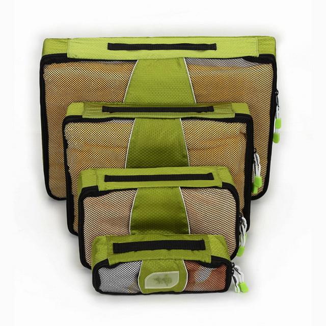 새로 디자인 여행 수하물 포장 4pcs 세트 포장 큐브 